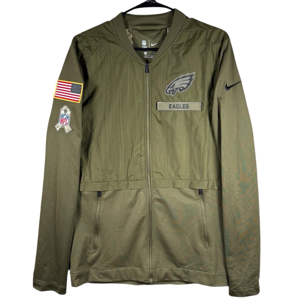 Nike Philadelphia Eagles Salute Service Sideline Elite Hybrid Jacket Men Small